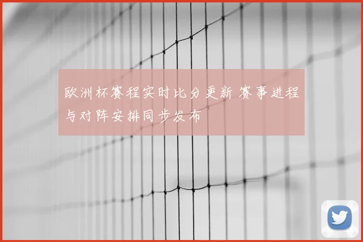 欧洲杯赛程实时比分更新 赛事进程与对阵安排同步发布